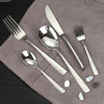 Flatware Utensils Set Manufacturer - OEM/ODM Custom 20pcs Heavy Duty Stainless Steel Flatware Utensils Sustainable Cutlery