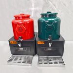 Juice Dispenser Manufacturer - OEM/ODM Custom Hotel 12 Liter Stainless Steel Hot Cold Juice Dispenser Gold Design