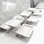 Catering Display Stand Factory - OEM/ODM Custom Wholesale 3 Tier Melamine Catering Display Stand for Hotels