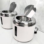 Soup Warmer Station Factory - OEM/ODM Custom 10L Electric Soup Pot Stainless Steel Glass Round Catering Chafing Dish