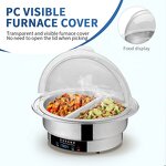 Buffet Food Warmer Factory - OEM/ODM Custom Silver Stainless Steel Chafing Dish Electrical Heating