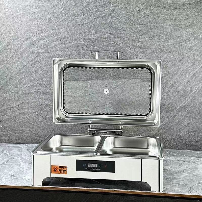Chafing Dish Factory - OEM/ODM Custom Hotel Rectangular Chafing Dish Luxury Stainless Steel Food Warmer