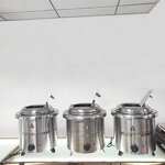 Electric Soup Warmer Pot Factory - OEM/ODM Custom 304 Portable Counter Top Stainless Steel Electric Soup Warmer Pot
