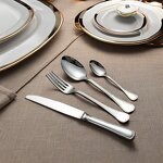 Flatware Set Factory - OEM/ODM Custom Hot Sale OEM ODM Logo Luxury Flatware Set Sustainable Stainless Steel