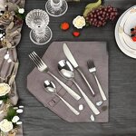 Flatware Utensils Set Manufacturer - OEM/ODM Custom 20pcs Heavy Duty Stainless Steel Flatware Utensils Sustainable Cutlery