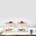 Cake Stand Manufacturer - OEM/ODM Custom Restaurant Hotel Buffet 3 Tier Deluxe Large Capacity Metal Ceramic Cake Stand