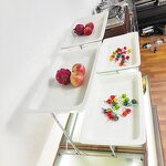 Food Display Stand Factory - OEM/ODM Custom Stainless Steel Holder Food Display Stand Counter Buffet Set