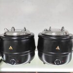 Electric Soup Warmer Manufacturer - OEM/ODM Custom Catering Equipment Aluminium Electric Soup Warmer Stock Pot 13L