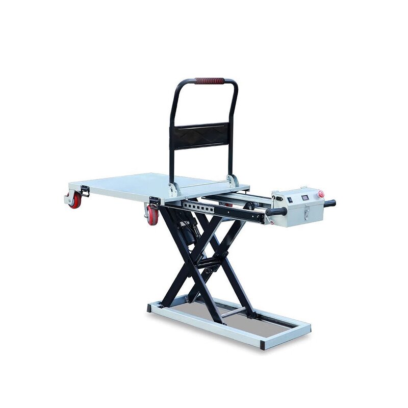 Electric Cargo Trolley Manufacturer - Heavy Duty Four-Wheel Folding Platform Hydraulic Jack OEM Customization