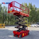 Hydraulic Work Platform Manufacturer - Industrial Standing Electric Mobile Scissor Lift Table with Rollers