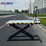 Electric Cargo Trolley Manufacturer - Heavy Duty Four-Wheel Folding Platform Hydraulic Jack OEM Customization