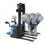 Electric Pallet Stacker Factory - OEM/ODM Custom 2025 Electric Pallet Stacker 1.5ton 2 Ton Reach Stacker 4m 5.5m