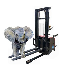 Electric Stacker Factory - OEM/ODM Custom 2025 Stacker 1.6m 3m 1000kg 1500kg Hydraulic Walkie Electric Straddle Stacker