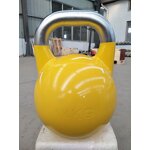 Kettlebell Factory - 4kg to 10kg Top Grade Anti-slip Stainless Steel Handle Powder Coated Steel Competition