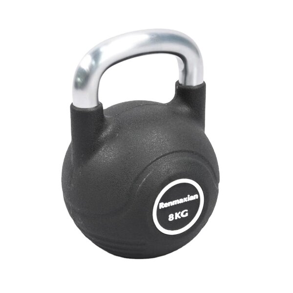 PU Competition Kettlebell Factory - High Grade Electroplating Handle Filled 8kg to 24kg