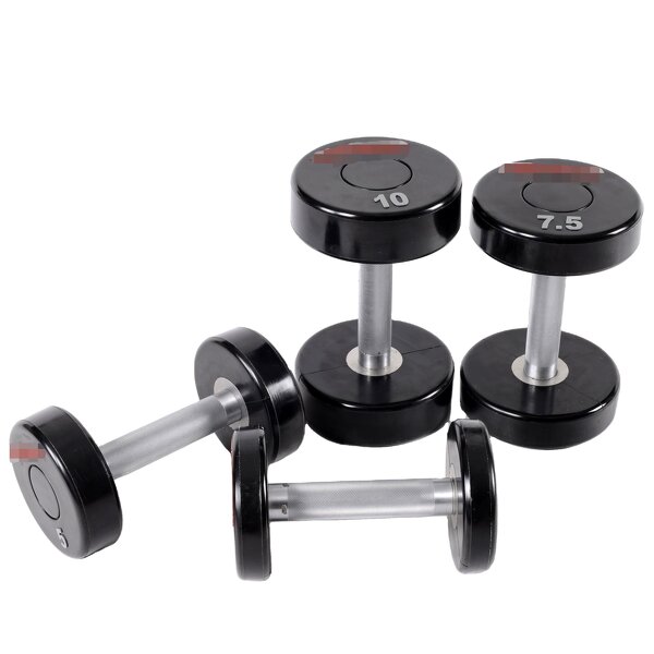 CPU Dumbbell Set Manufacturer - Top Quality Round Steel Gym Equipment Weight Lifting