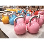 Kettle Bell Manufacturer - High Quality Custom Logo Anti-slip Electroplating Steel Handle Powder Coated