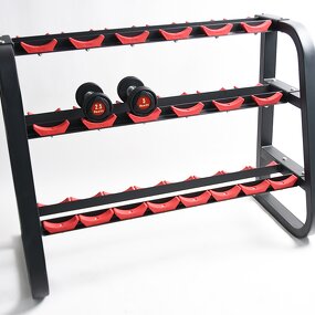 Dumbbell Rack Manufacturer - High Quality 10 Pairs 3 Tiers 3-layer for Gym