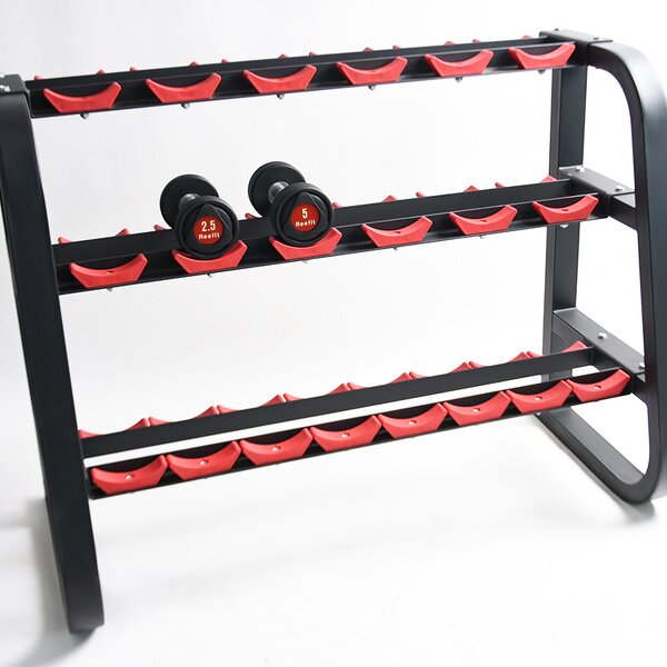 Dumbbell Rack Manufacturer - High Quality 10 Pairs 3 Tiers 3-layer for Gym