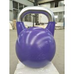 Kettlebell Factory - 4kg to 10kg Top Grade Anti-slip Stainless Steel Handle Powder Coated Steel Competition