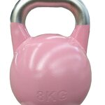 Kettlebell Factory - 4kg to 10kg Top Grade Anti-slip Stainless Steel Handle Powder Coated Steel Competition