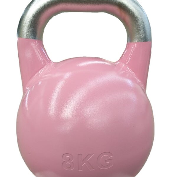 Kettlebell Factory - 4kg to 10kg Top Grade Anti-slip Stainless Steel Handle Powder Coated Steel Competition