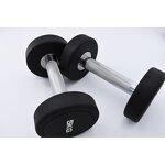PEV Dumbbell Set Manufacturer - Factory Price High Quality Round Steel Custom Logo