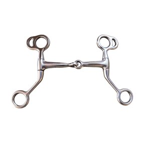 Horse Bits Factory - Jointed Bit Low Leverage Chewing Mouth Roller Stainless Steel for Small Mouth