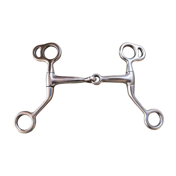 Horse Bits Factory - Jointed Bit Low Leverage Chewing Mouth Roller Stainless Steel for Small Mouth