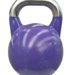 Kettlebell Factory - Wholesale Top Grade Anti-slip Stainless Steel Handle Powder Coated Steel Competition 12kg-32kg
