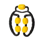Yoga Leg Clamp Manufacturer - Body Building 5 Wheel Leg Ring Massager Roller Fitness Muscle Relaxation