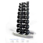 Dumbbell Rack Factory - High Quality 8 Pairs Upright Steel 8 Tiers Stand