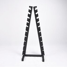Dumbbell Rack Factory - High Quality 10 Pairs Upright Steel 10 Tiers Stand