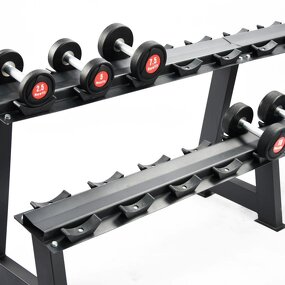 Dumbbell Rack Factory - High Quality 10 Pairs 2 Tiers 2-layer for Gym
