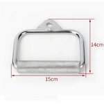 Gym D-handle Manufacturer - Electroplate for Smith Crossover Machine Biceps Strength Trainer