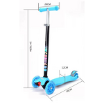 Kick Scooter Factory - Adjustable Height No Folding with LED Light for Outdoor Sport