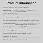 Stereo Microscope Manufacturer - OEM/ODM Custom Wholesale 1600x Optical Compound Stereo Microscope LED Light Source