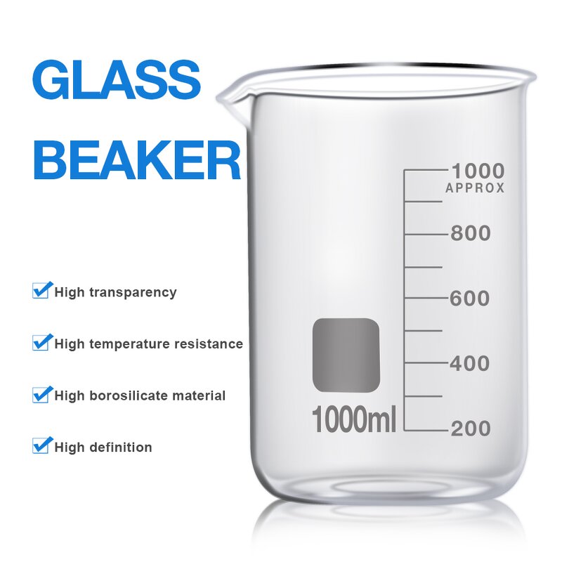 Clear Glass Beakers Manufacturer - OEM/ODM Custom Factory Direct 100ml 5000ml Clear Glass Beakers Directly From Lab