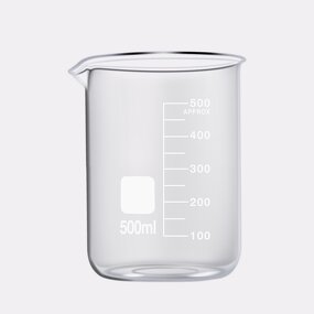 Glass Beaker Factory - OEM/ODM Custom Laboratory Supplies 500ML Glass Beaker Transparent Thickened with Scale