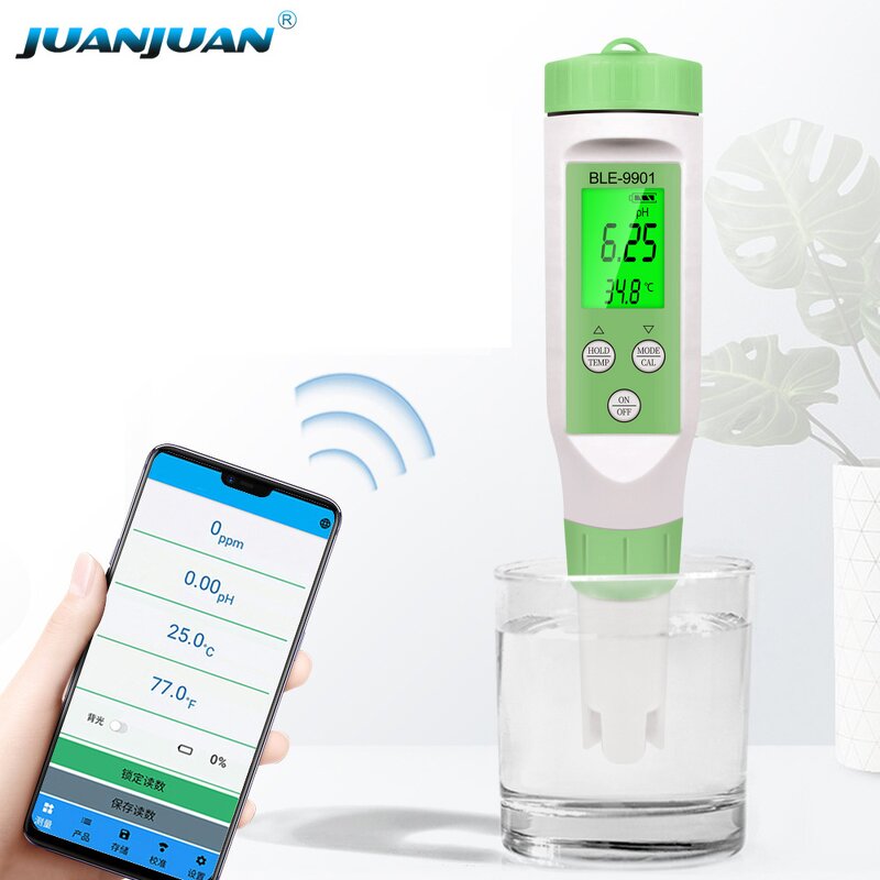 Water Quality Tester Manufacturer - OEM/ODM Custom BLE-9901 Water Quality Tester 3 in 1 Temperature TDS PH Meter APP