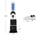 Sugar Tester Meter Factory - OEM/ODM Custom Handheld Sugar Tester Meter 0-90% Brix Measurement Tool ATC Refractometer