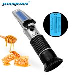 Honey Brix Refractometer Factory - OEM/ODM Custom Handheld Portable Optical Refractometers 58-92% Honey Brix ATC