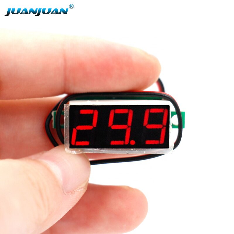 Digital Panel Voltmeter Manufacturer - OEM/ODM Custom LCD Digital Panel Voltmeter DC 2.4V-30V 0.28 Inch for Motorcycle Car