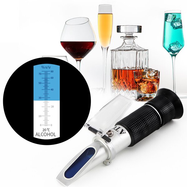 Handheld Liquor Alcohol Refractometer Manufacturer - OEM/ODM Custom 0-80% ATC Handheld Liquor Alcohol Refractometer for Alcohol