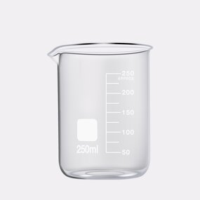 Low Form Beaker Manufacturer - OEM/ODM Custom New Arrival Glass Beakers 250ml Borosilicate Glass Mugs for School