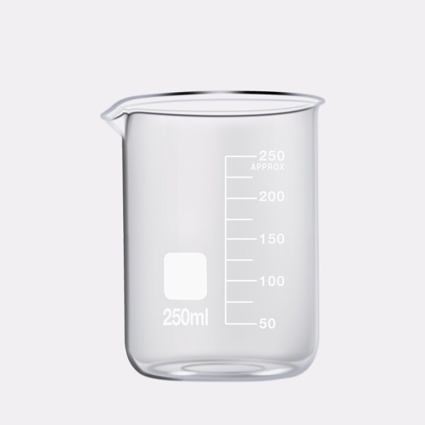 Low Form Beaker Manufacturer - OEM/ODM Custom New Arrival Glass Beakers 250ml Borosilicate Glass Mugs for School