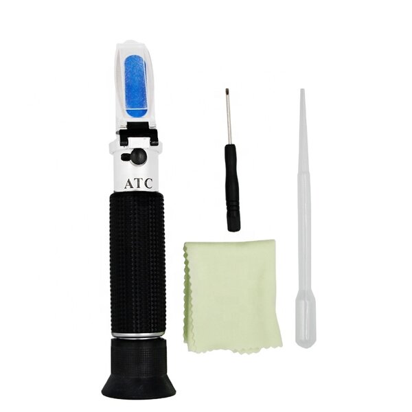 Alcohol Refractometer Factory - OEM/ODM Custom 0-80% Liquor Tester Handheld Portable Alcohol Refractometer with ATC