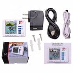 CO2 Monitor Factory - OEM/ODM Custom 0-5000ppm High Precision 3 in 1 CO2 Monitor Desktop Gas Detector Datalogger