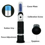Hand Held Brix Tester Manufacturer - OEM/ODM Custom Hand Held Brix Tester 0-20% Brix ATC Refractometer for Sugar Water