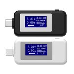 USB Capacity Voltage Tester Factory - OEM/ODM Custom Black White Type-C DC 4-30v USB Capacity Voltage Tester Current